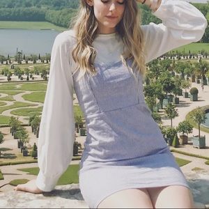 Brandy Melville blue striped mini dress